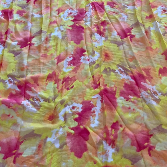 Other - Multicolor Chiffon Tie Dye Sheer Poly Print Fabric